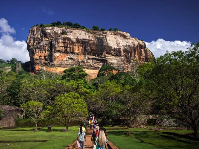 Ponto turístico Lion Rock, Cidade Antiga Sigiriya, Sri Lanka